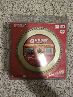 Quasar 611152005425 Turbo Supreme Blade 7 Inch Wet/dry For Stone Concrete Or Marble