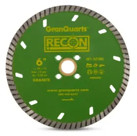 698855 Recon 6 Inch Green Granite Dry Cutting Circular Saw Blade In Diameter 1 Pack