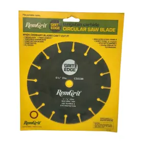 Cs65mi Remgrit 6-1/2 Inch Circular Saw 1/2 To 5/8 Arbor Tungsten Carbide