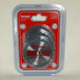 Revvstark 744759020239 New 3 Pack Inch Carbide Circular Saw Blade 24t Wood Plastic Metal 7/16 Arbor