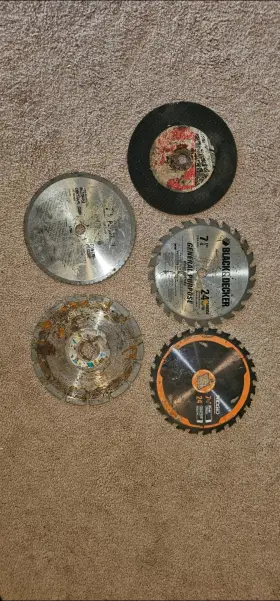 0050000 Ridgid Five 5 7 1/4 Inch Circular Saw Blades
