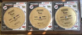 R12100 Ridgid 12100 New T3 12 Inch 100 Teeth Titanium Carbide Saw Blade