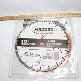 25-cc14x Ridgid 1-pk Dual Purpose Cutting Segmented Rim Walk-behind Diamond Saw Blade