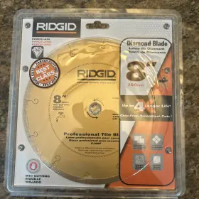 Cj80p Ridgid 200mm 8 Inch Diamond Blade Wet Cutting Porcelain New