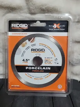 Hd-cj45p Ridgid New 4.5 Inch Diamond Porcelain Blade For Wet Cutting