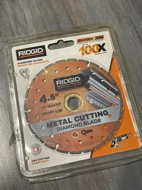 Hd-mtl45 Ridgid New Tools 4.5 Inch Metal Cutting Diamond Blade 7/8 Arbor - Ridge