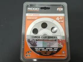 Hd-pcdw45 Ridgid Pcd Cup Wheel 4.5 Inch