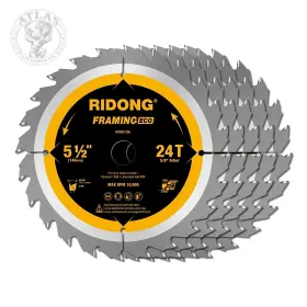 0510a Ridong 5-1/2 Inch 24 Tooth Atb Framing Circular Saw Blade Cordless Trim With