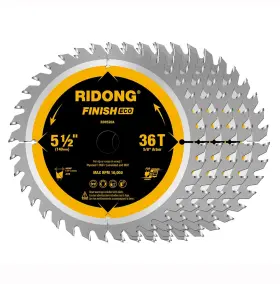 Ridong 751501809899 5-1/2 Inch 36 Tooth Atb Framing Circular Saw Blade Cordless Trim W