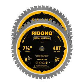 Ridong Rd0730-2 2 Pack 7-1/4 Inch 48 Teeth Steel And Metal Cutting Circular Saw Blade 5/8 Arbo