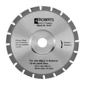 B00coh82am Roberts 10-47-6 20-tooth Carbide Tip Saw Blade For 10-55 Jamb 6-3/16-inch