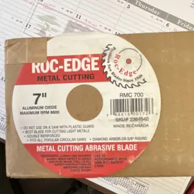 Rmc-700 Roc-edge Rmc 700 7 Inch Metal Cutting Abrasive Blade 25 Pieces
