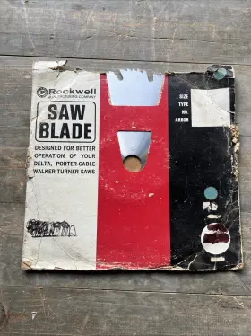 34-933 Rockwell Saw Blade 12 Inch / 1.125 Arbor # H.g. Comb
