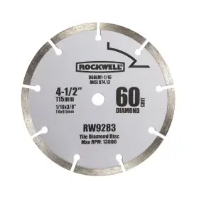 60-grit Rockwell 445000357311 4-1/2 Inch Diamond Compact Circular Saw Blade