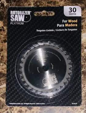 Rrptc01 Rotorazor Saw Platinum Rrps01 Rotorazer Blade For Wood 30 Teeth - New Sealed