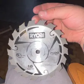 579873635 Ryobi 5-1/2 In 18 Teeth Carbide-tipped Circular Saw Blade Multi-purpose