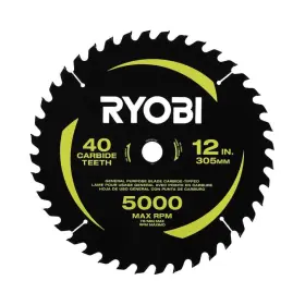 A181201 Ryobi 12 Inch 40 Carbide Teeth Thin Kerf Miter Saw Blade