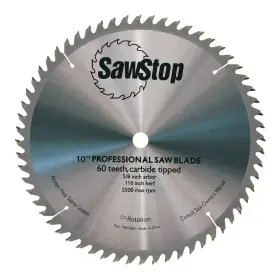 Sawstop 313048996977 60 Tooth Combination Table Saw Blade