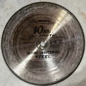 Sears Craftsman 113.w0006 10 Inch 200t Steel Circular Saw Blade For Paneling/veneer