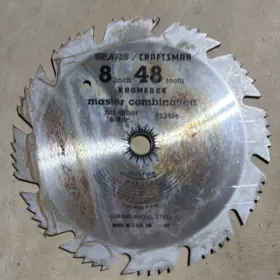 Sears Craftsman 932496 Kromedge Master 8 Inch 48t Chrome-nickel Circular Saw Blade