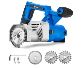 Eks85 Sharkfire Super Clean Toe Kick Saw Three 3-3/8 Inch Blades 2 Alloy Blade For Woods