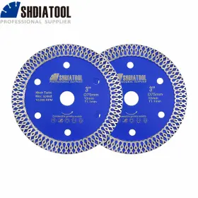 A391031110x1 Shdiatool A391031110x1/2/3/5/10 Diamond Saw Blade Tile 3ftft/75 Porcelain Marble Dry Cutting Disc Cutter Wheel