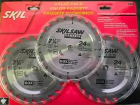 75724p Skil 039725032751 7-1/4in 24-tooth Carbide Tipped Framing Saw Blade - Pack Of 3