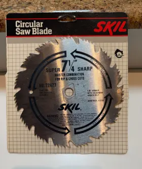 Skil 72477 7 1/4 Inch Master Combination For Rips And Cross Cuts Sealed