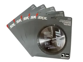 75580 Skil 5-3/8 Inch 80t Steel Tooth Saw Blades 10mm Arbor - 5 Pack