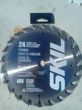 75724w Skil 7-1/4-inch 24-tooth Carbide Tipped Framing Circular Saw Blade