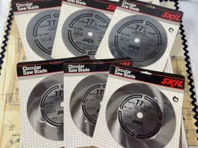 878979 Skil Set Of 6 Circular Saw Blades 7-7 1/4 Inch Laminates Paneling Trims Plastic