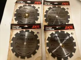 95455 Skil Lot Of 4 Remodeler Circular Saw Blade - 14 Tooth Carbide