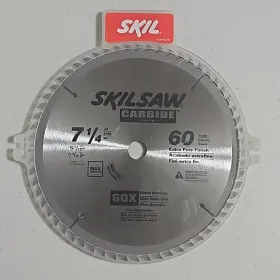 75760 Skilsaw 7 1/4 Inch Carbide Blade 60 Tooth Extra Fine Finish