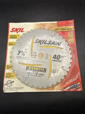 Skilsaw 76740 New Skil 7 1/4 Inch 40t Circular Saw Blade Finishing/crosscutting