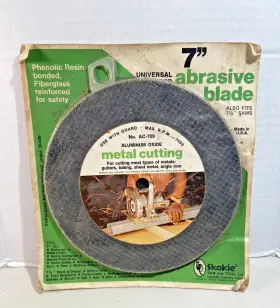 Ac-709 Skokie Skockie 7 Inch Aluminum Oxide Metal Circular Saw Blade Old Stock