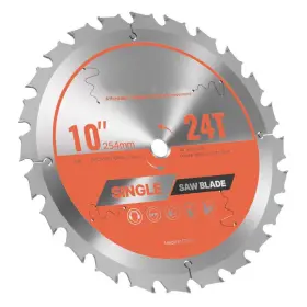 Skyshalo 445010872880 Circular Saw Blade 10 Inch Dia Cutting With Noise-reducing Heat Vents 24 Sh
