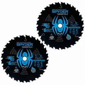 13001ca-2 Spyder Tarantula Framing Circular Saw Blade 24-tooth 7-1/4 Inch 2-pk. -