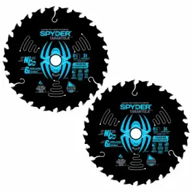 13004-2 Spyder Tarantula Framing Circular Saw Blade 24-tooth 6-1/2 Inch 2-pk. -