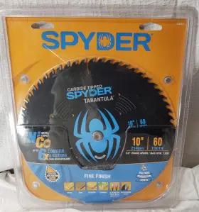 13012 Spyder New Tarantula Carbide Tipped 10 Inch 60 Tooth Fine Finish Saw Blade
