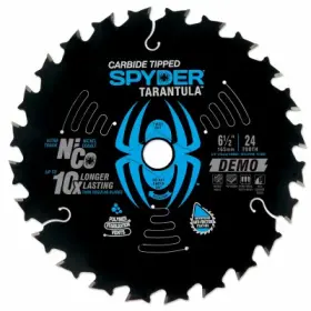 13041 Spyder 10 Pack - Tarantula Demolition Circular Saw Blade 24-tooth 6-1/2 Inch