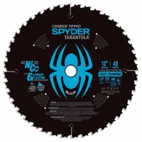 13049 Spyder Tarantula General Purpose Circular Saw Blade 40-tooth 12 Inch -