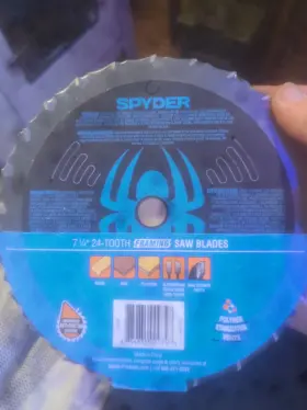 13050 Spyder Tarantula 7-1/4 Inch 24 Tooth 3-pack Framing Saw Blades
