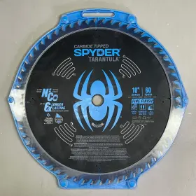 13053 Spyder Tarantula Fine Finish Circular Saw Blade 60-tooth 10 Inch Black
