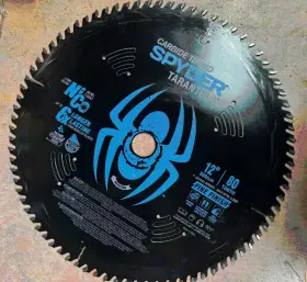 13054 Spyder Products 12 Inch 80 Tooth Nico Carbide Tipped Fine Finish Saw Blade