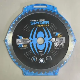 13503 Spyder Tarantula Steel Cutting Circular Saw Blade 46-tooth 9 Inch Black
