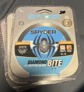 14101 Spyder X2 Diamond Bite 4.5 Inch Cutting Blade Continuous Rim