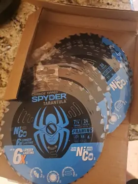 Spyder 884835006419 Lot Of 10 7-1/4-in 24-tooth Tungsten Carbide-tipped Steel Saw Blade New