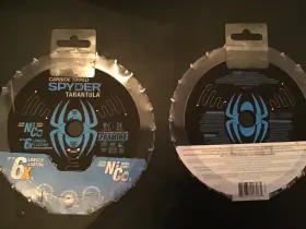 Spyder 884835007065 Lot Of 2 - 6 1/2 Inch Carbide Tipped 24 Tooth Framing Saw Blade