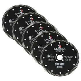 Stadea B07qwmhnk6 Sbd114c Diamond Saw Blade 6-inch Continuous Turbo Dry Cutting - Cuts