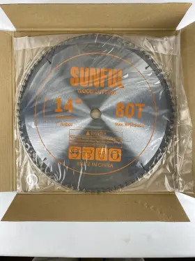 2020092111 Sunful 14 Inch Miter/table Saw Blade 80t With 1 Arbor Circular